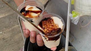 TAHO | Philippines Street Food | Silken Tofu with Sago Pearls and Brown Sugar Syrup