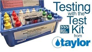 Testing with the Taylor Test Kit