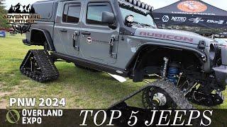 Top 5 Jeeps At Overland Expo PNW 2024! Rocklanding Edition! Stay Tuned For The End...