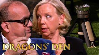 Touker Gets Under Deborah’s Skin Over 'The Most Efficient Camping Stove Ever Made' | Dragons’ Den