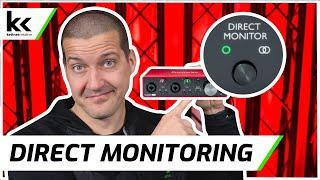 Focusrite Scarlett 2i2 Direct Monitoring Button Explained