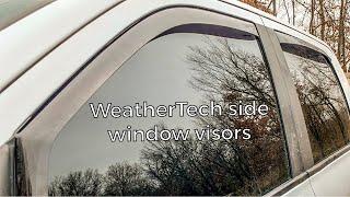 WeatherTech side window visor install, How To/DIY