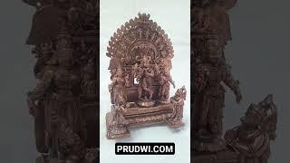 copper srikrishna set by prudwi.com #copperidols #statues #sculpture #krishna  #godidols #srikrishna