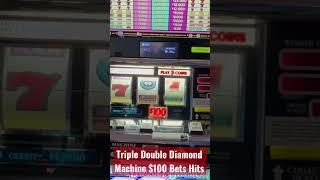 $100 Triple Double Diamond Hits A nice JACKPOT. #slots #jackpots #slotpirates