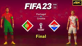 FIFA 23 - PORTUGAL vs. CROATIA - FIFA World Cup Final - Ronaldo vs. Modric - PS5™ [4K]