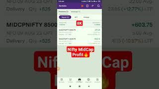 8K Profit in Nifty MidCap option trading #shorts