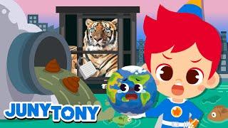 Let’s Protect the Earth  | Earth Day Compilation | Environment Song for Kids | JunyTony