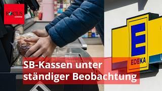 Edeka-Kunden entsetzt über Aufnahmen: Sie zeigen die ultimative Überwachung der SB-Kassen