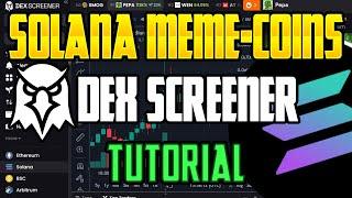 Meme-Coins auf Solana | Dex Screener Tutorial & Trading Tipps