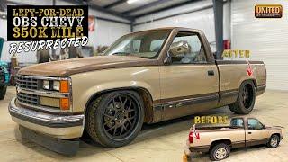 LEFT-FOR-DEAD OBS CHEVY BEGINS PROTOURING MAKEOVER | 4 link, coilover suspension, wheels/tires