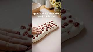 Oil-free and Sugar-free Cranberry European Bread, Great Breakfast Option