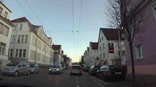 Fahrt durch Esslingen-Mettingen - Stadt Esslingen