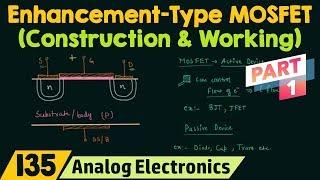 Construction & Working of Enhancement-Type MOSFET (Part 1)