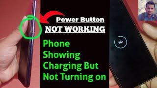 Bina power button ke mobile switch on kaise kare - Phone not turning on but charging - Realme