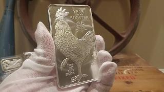 Week 2: 10 oz Provident Year of the  Rooster & 10 oz SilverTowne Silver Bar
