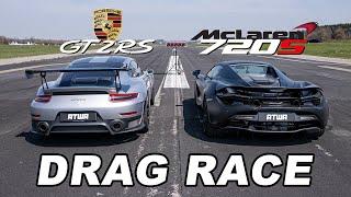 MCLAREN 720S vs. PORSCHE GT2 RS | DRAG RACE | Daniel Abt