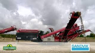 SANDVIK MOBILE CRUSHING AND SCREENING EQUIPMENT with Honeycombes Sales and Service