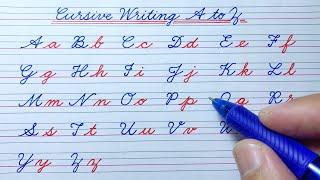 Cursive writing a to z | Cursive writing abc | Cursive abcd | Cursive handwriting practice abcd