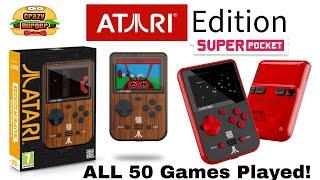 Super Pocket Atari Edition - ALL 50 Games Played!