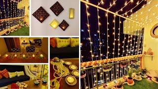 Diwali Decoration Living Room & Dining space - Simple and easy decoration ideas , DIY Diwali 2021