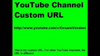 YouTube Channel Custom URL