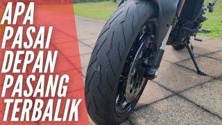 Tayar Depan Terbalik? Kenapa? Pirelli Rosso 3 4 IV Sports KTM RC390