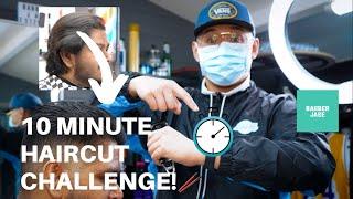 TRANSFORMATION! 10 Minute Haircut Challenge | Barber Jase 