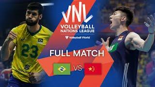  BRA vs.   CHN  - Full Match | Men's VNL 2022