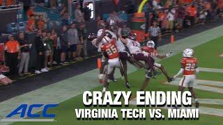 Crazy Ending In Virginia Tech vs. Miami Game