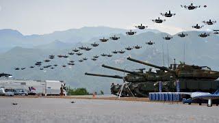 Footage of A Huge Drone Army Ready to Invade North Korea