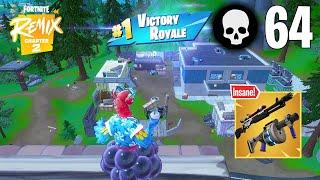 64 Elimination Solo Vs Squads Wins Gameplay (Fortnite Chapter 2 Remix PS4 Controller)