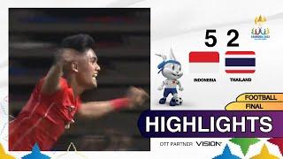 HIGHLIGHTS FINAL INDONESIA VS THAILAND | SEPAK BOLA SEA GAMES 2023