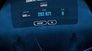 Beat Saber: Playing Level 'Country Rounds' on Expert