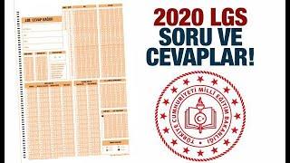 2020 LGS cevap anahtarı