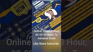 Basic To Advance Excel Class#advanceexcel #home #tags #alt #copyrightfree #freeeducation #free #job
