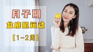 产后第1-2周的盆底肌修复运动 顺产和剖宫产均可练～