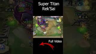 3 STAR Super Titan Rek'sai | TFT Set 9.5 #dtcl #teamfightactics #tft