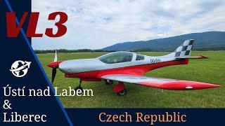 VL3 flight to Czech Republic, North Bohemia : Usti Nad Lablem and Liberec