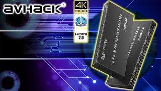 aVHaCK | HDMI Splitter 5x1 Out 4K@60Hz 3D HD 2160P Unterstützt HDR HDCP 2.2