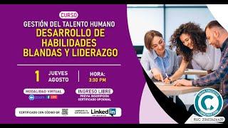 CURSO:GESTIÓN DEL TALENTO HUMANO - Desarrollo de Habilidades Blandas y Liderazgo‍‍