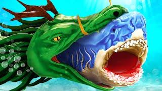 Evolving DRAGON SHARK to GOD DRAGON | Feed and Grow Fish