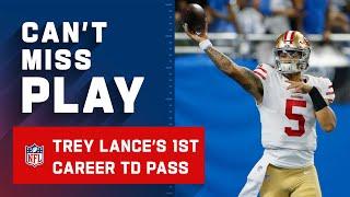 Trey "Area" Lance Throws TD on 1st Career Pass!