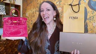 MY FIRST CROC BIRKIN?!  My History with HERMES & BIRTHDAY HAUL | BVLGARI, FENDI & KWANPEN 