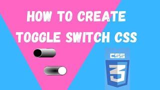 How To Create Toggle Switch CSS | NSCODE
