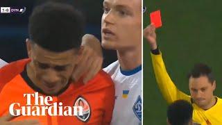 Shakhtar's Taison sent off for reaction to racist abuse