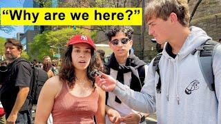 Asking College Students if They Know Why They are Protesting