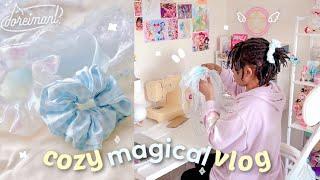 Crafty magical girl vlog 🪡༊*·˚ 1st sewing attempts, an illit obsession.. beading, baking 