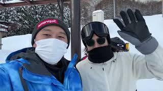 Snowboarding Ryuoo Ski Park Nagano Japan