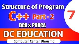 Structure of Program Part -2. Prohramming DC EDUCATION Bhaisma