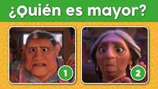 ADIVINA QUÉ PERSONAJE DE DISNEY ES MAYOR? 